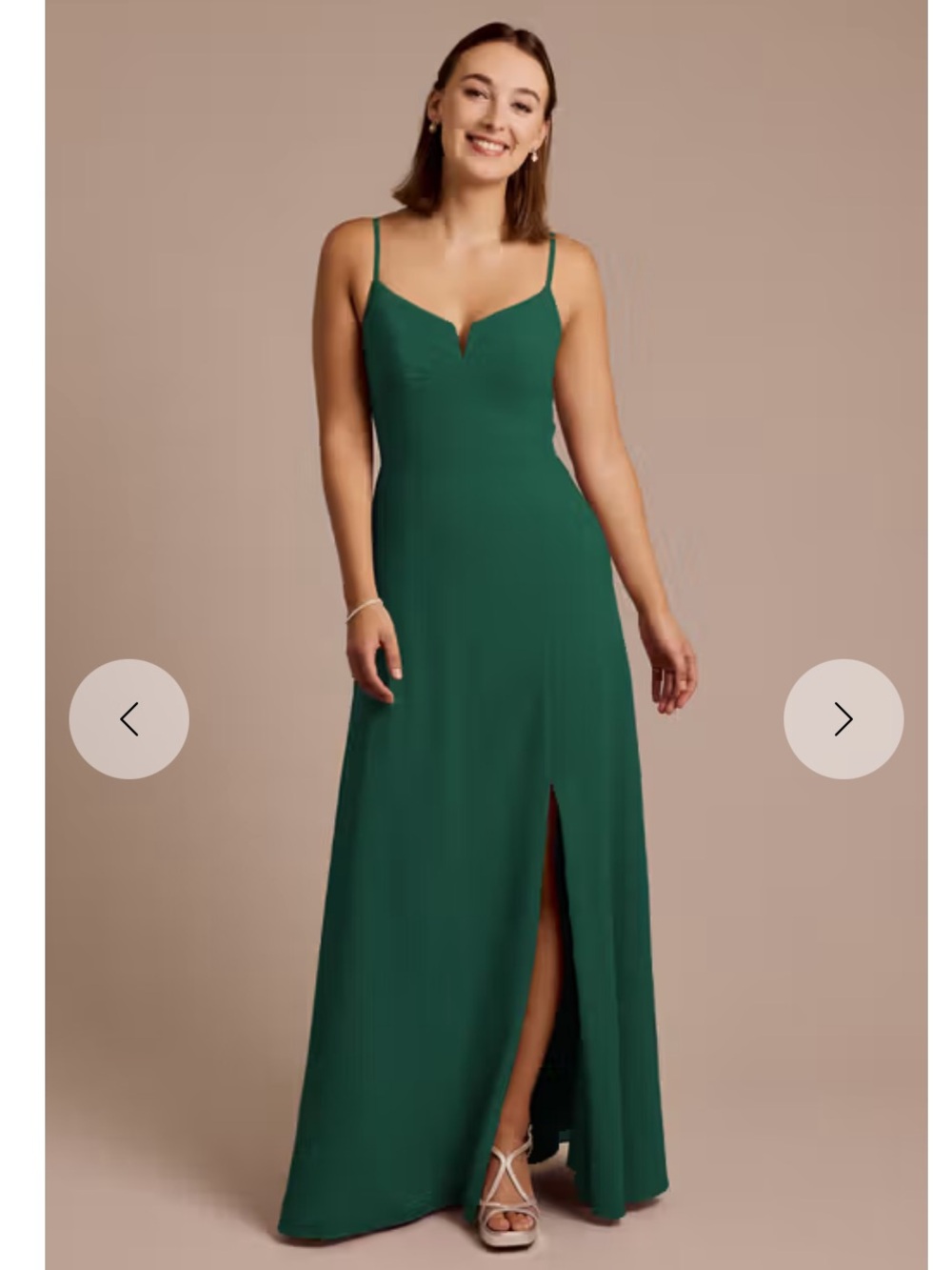 CELEBRATE DB STUDIO Chiffon Spaghetti Strap Sheath Dress